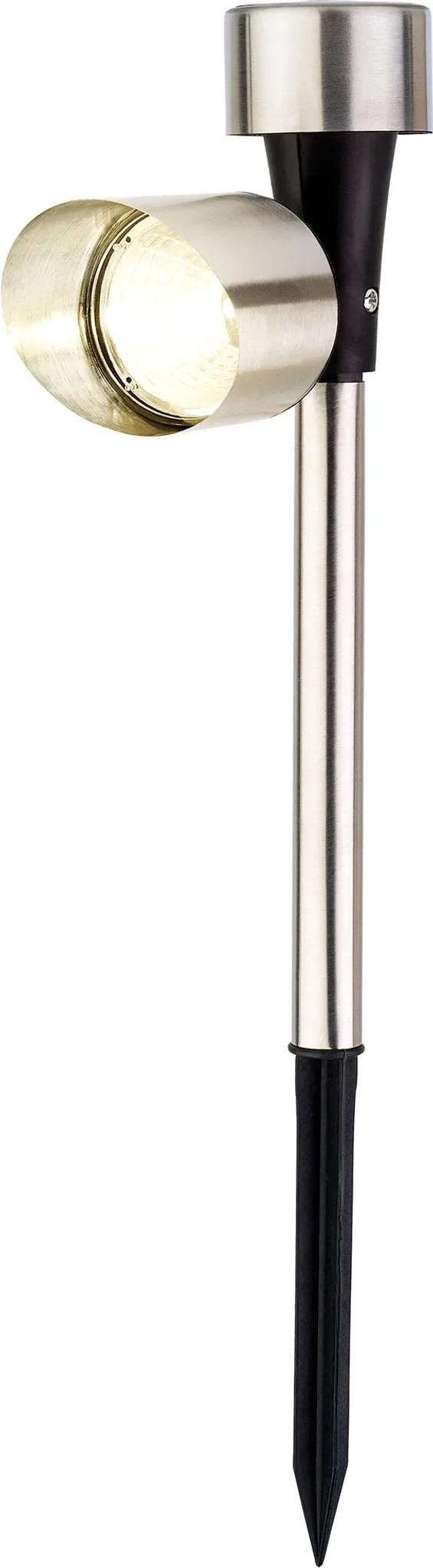 LED Solar Außenleuchte – 23 cm Edelstahl, Warmweiß