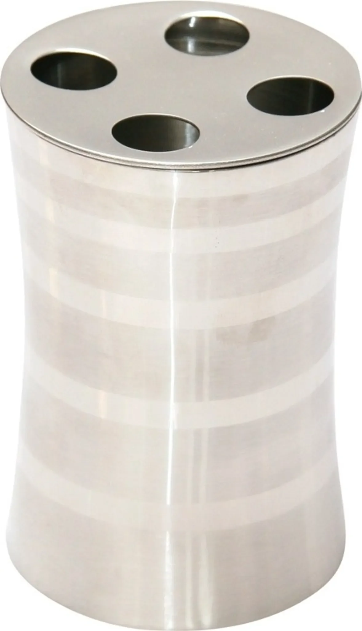 Zahnbürstenhalter „Santo“ – Edelstahl mit Schleifbanddekor