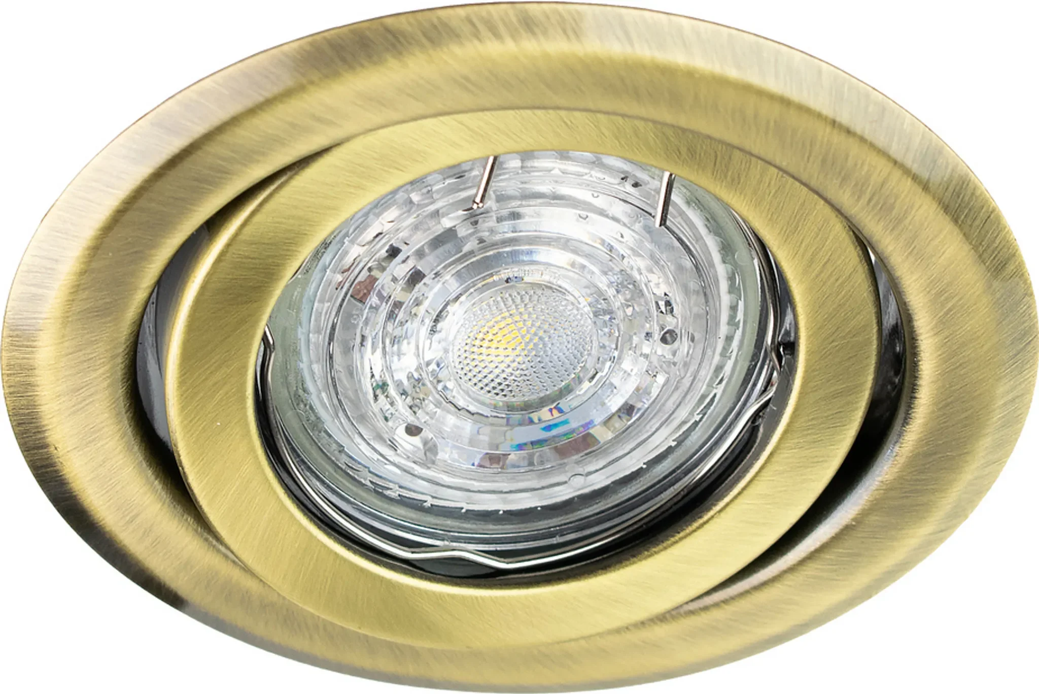 Deckeneinbauleuchte „DAIRA“ – Rund, Messing, IP20