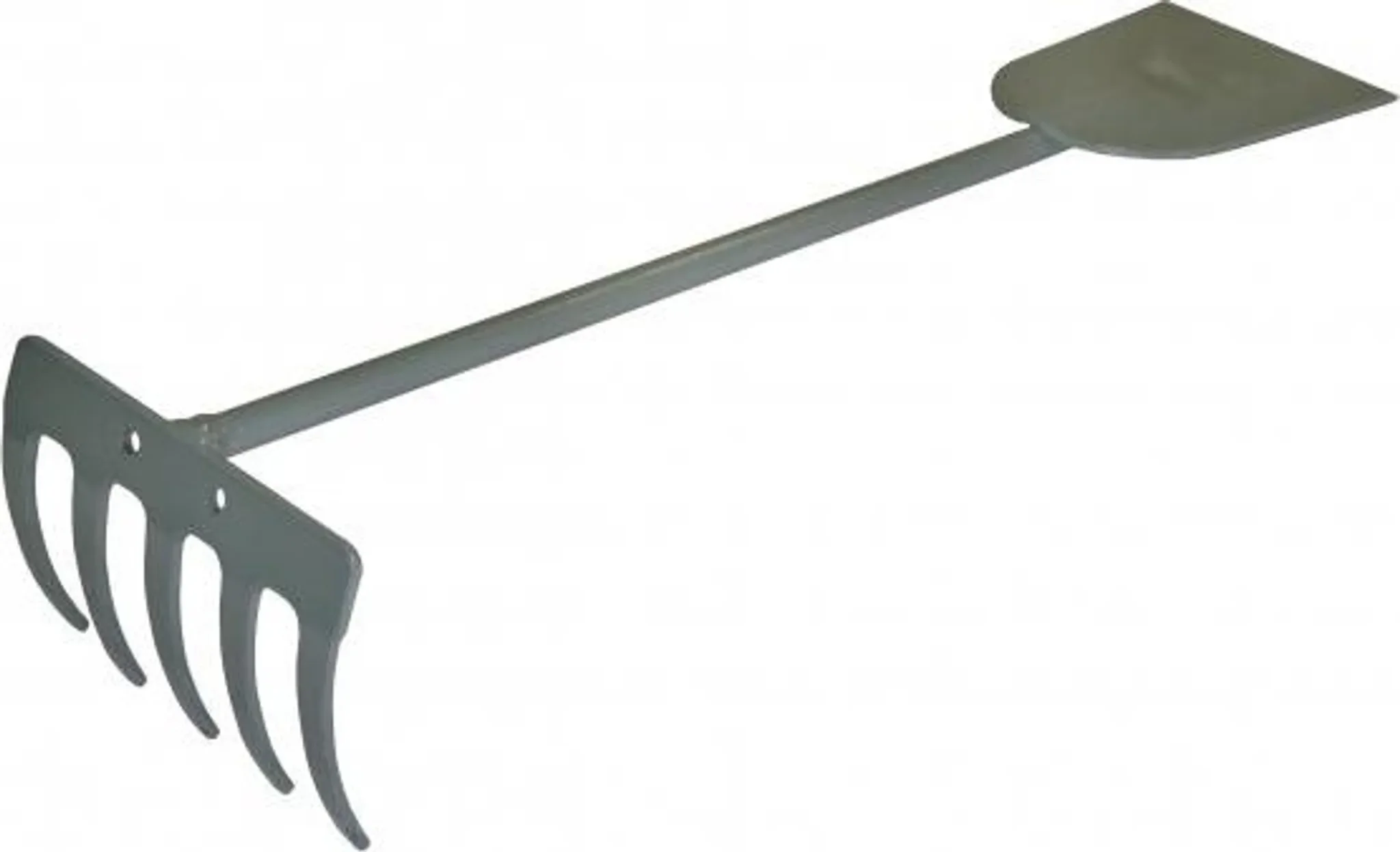 Handrechen aus Stahl – Silberfarben, 5 Zinken