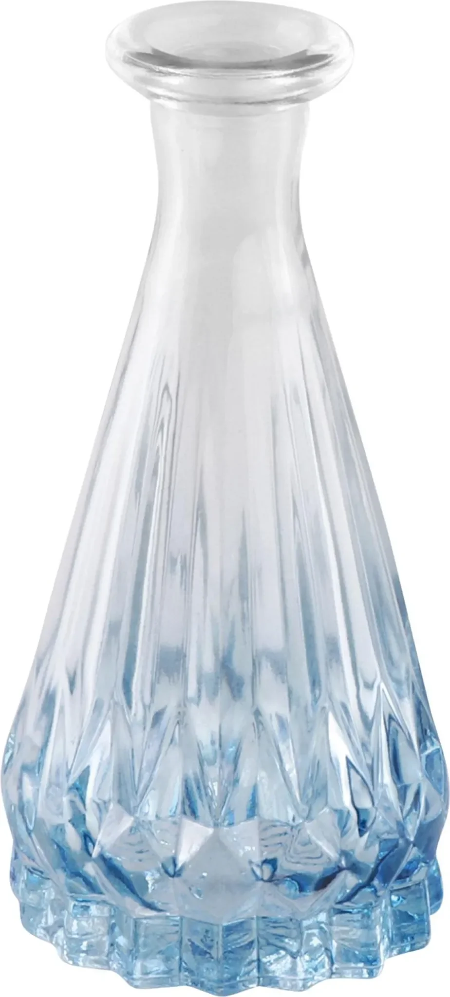 Mini Glasvase „Alexandrin“ – 10,7 cm, Farbverlauf Blau