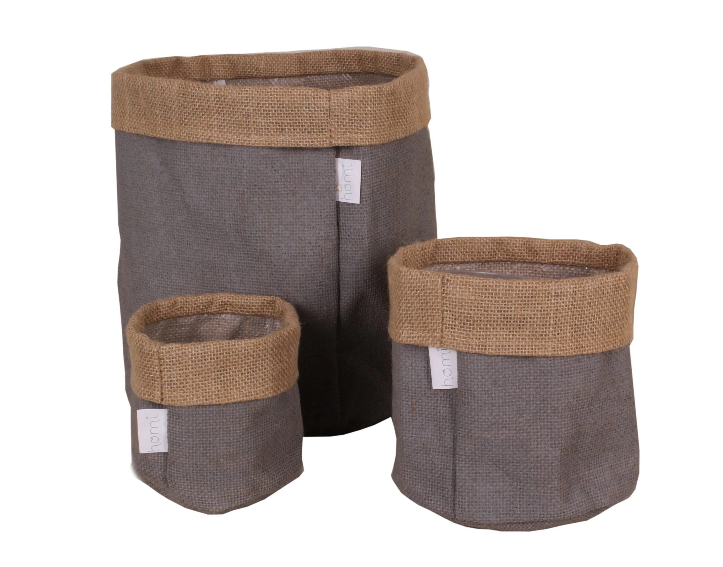 Allzweckkorb „homi“ – faltbarer Aufbewahrungs- & Pflanzkorb aus Jute