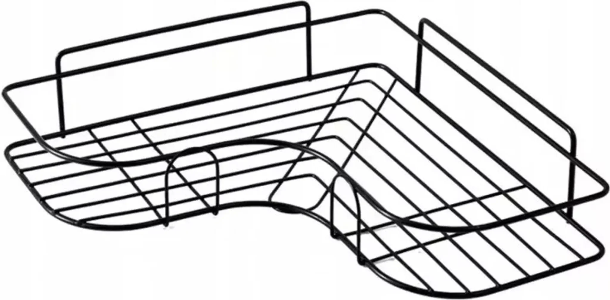 Eckregal für Bad & Küche – Organizer UCH14, Schwarz