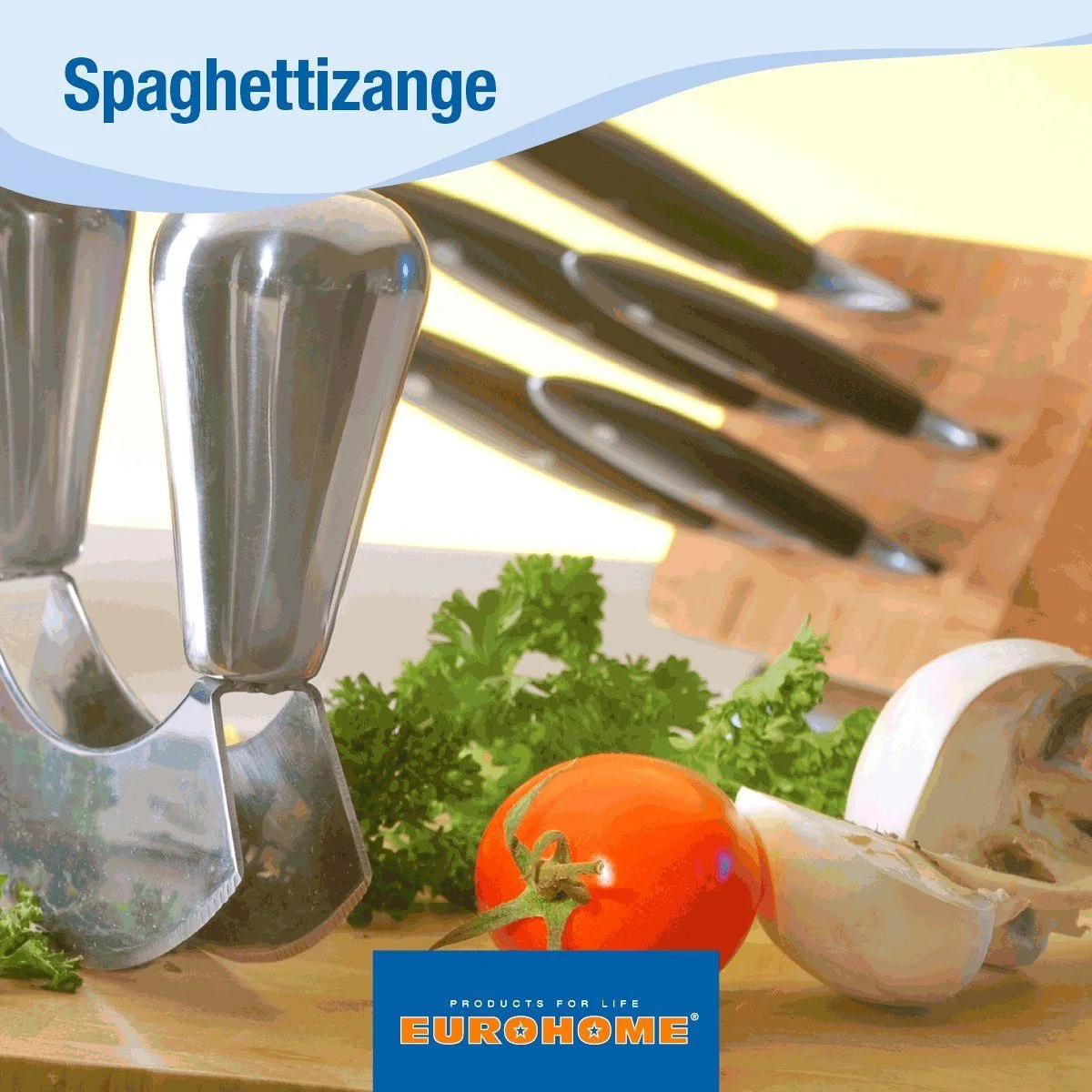 Spaghettizange aus Edelstahl – vielseitige Küchen- & Servierzange, 19 cm