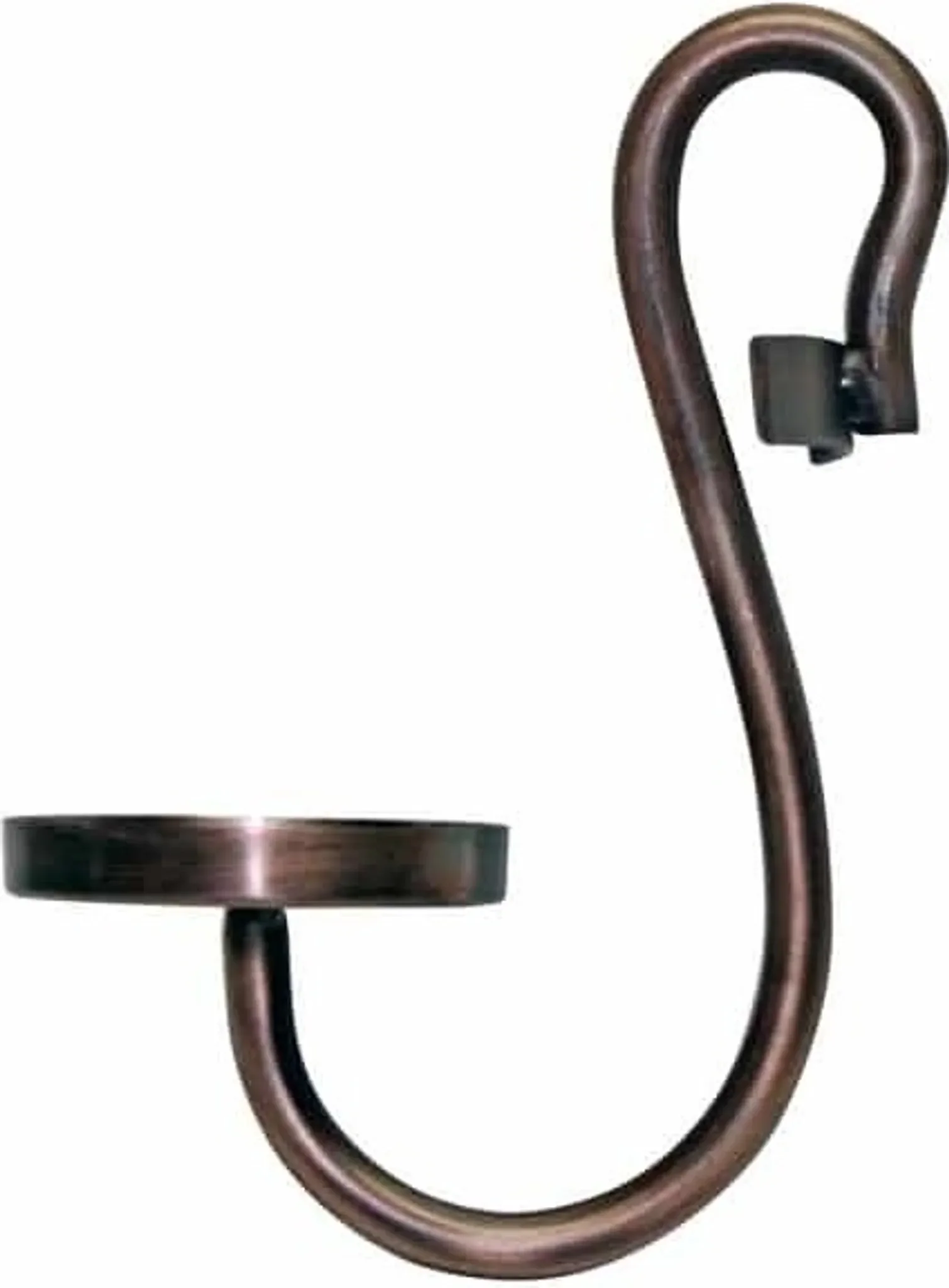 Kerzenhalter in Hakenform – ca. 18 × 25 cm