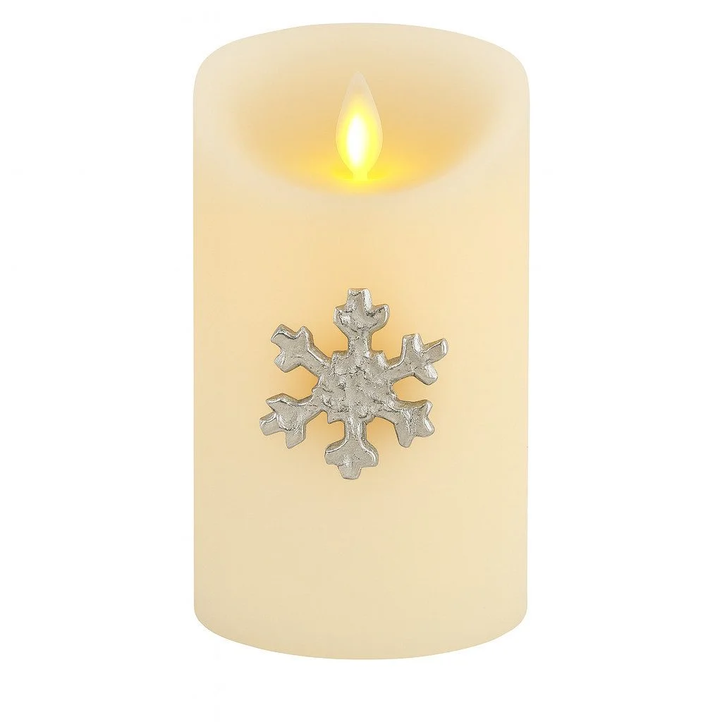 Kerzenpin Caloge E – 6 cm, Silber, Boho Vintage